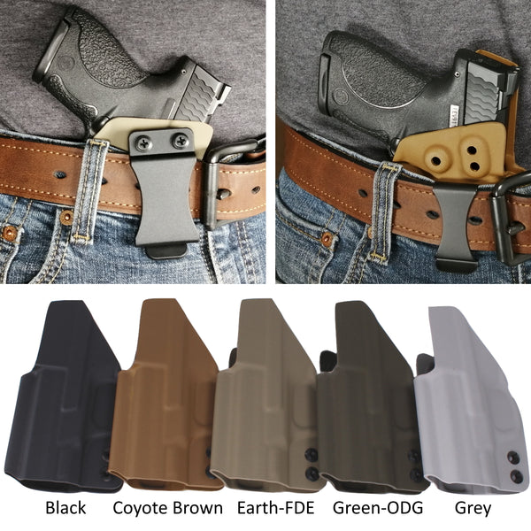 TAURUS - IWB KYDEX Gun Holster - Concealed Carry Tuckable Multiple Adjustable Belt Clips - 100% US Made - Inside Waistband