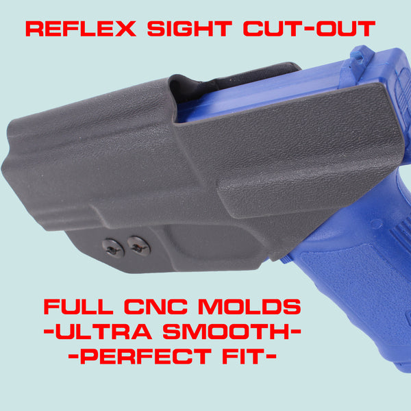 TAURUS - IWB KYDEX Gun Holster - Concealed Carry Tuckable Multiple Adjustable Belt Clips - 100% US Made - Inside Waistband