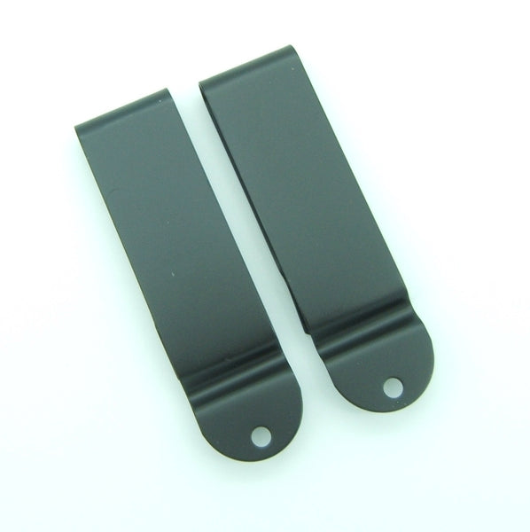 Metal Belt Holster & Sheath Clip - Black Spring Steel for IWB/Hybrid/Tuck Holsters