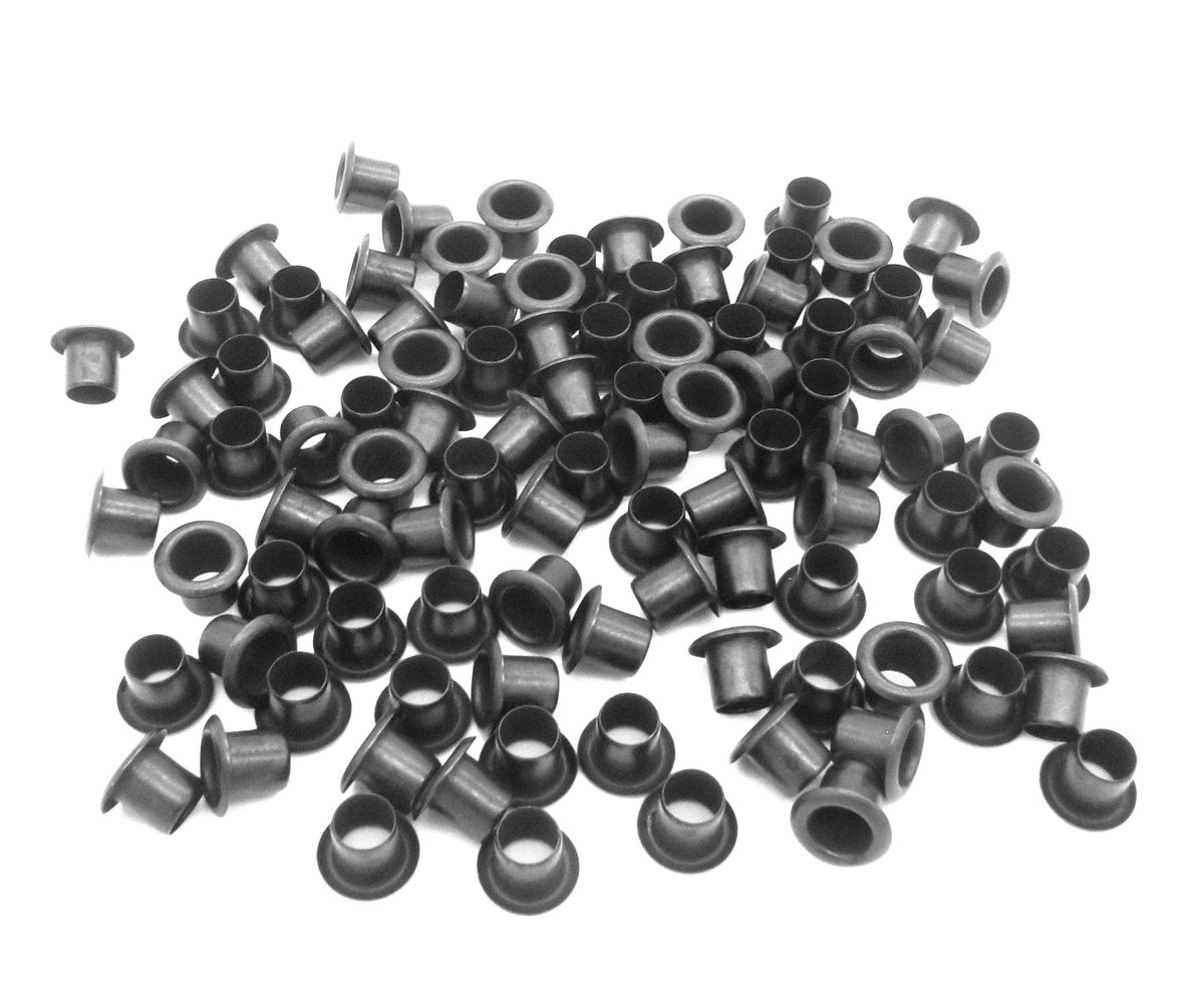 1000 / 500 / 100 OR 50 # 8-8 1/4 BLACK EYELETS / RIVETS FOR KYDEX .60 /  .80