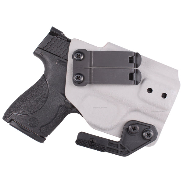 DCC Monoblock Gear Clip 1.5" IWB Belts *With DCC Logo* Concealed Carry Clasp for Holster - Tactical Dark Matte Grey Metal
