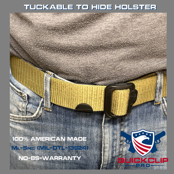 J Clip Poly Universal Under Belt Kydex Gun Holster Clip for IWB/Hybrid/Tuck Style