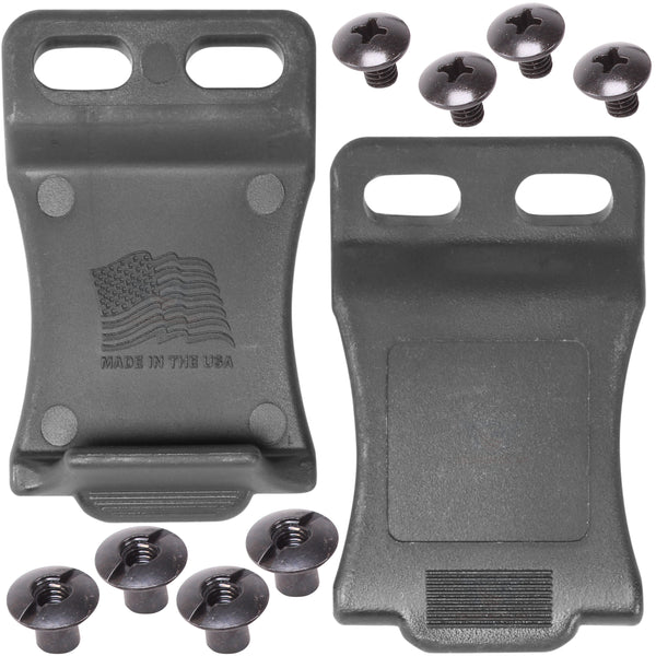 Tuckable FOMI X Belt Clips - Slotted Multiple Fit IWB - Inside The Waist Band | Made in USA - Replacement fits most Kydex Gun Holsters