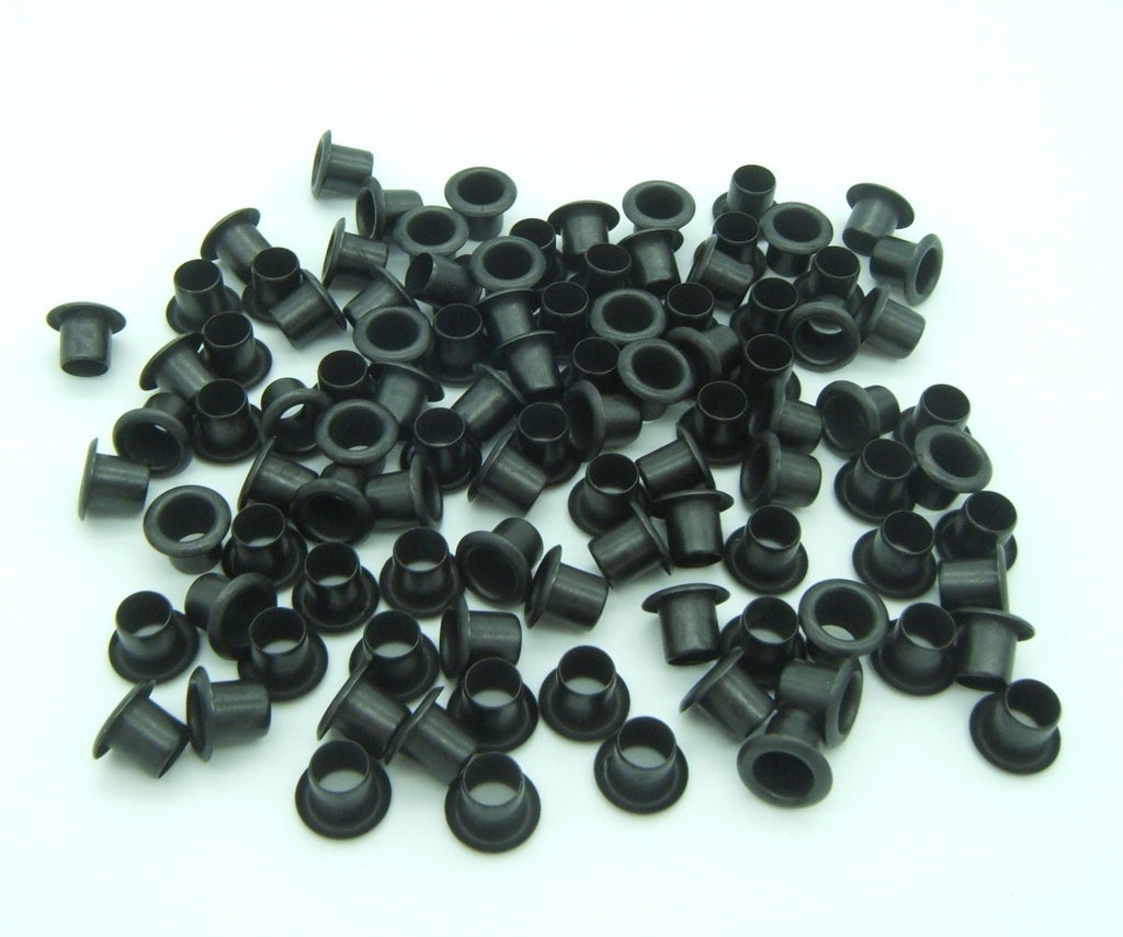40Pcs Thicken Grommet Eyelets Metal Eyelets with 1 Inch - 25mm Gun-Black