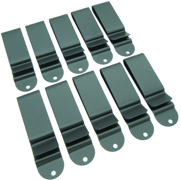 Metal Belt Holster & Sheath Clip - Black Spring Steel for IWB/Hybrid/Tuck Holsters