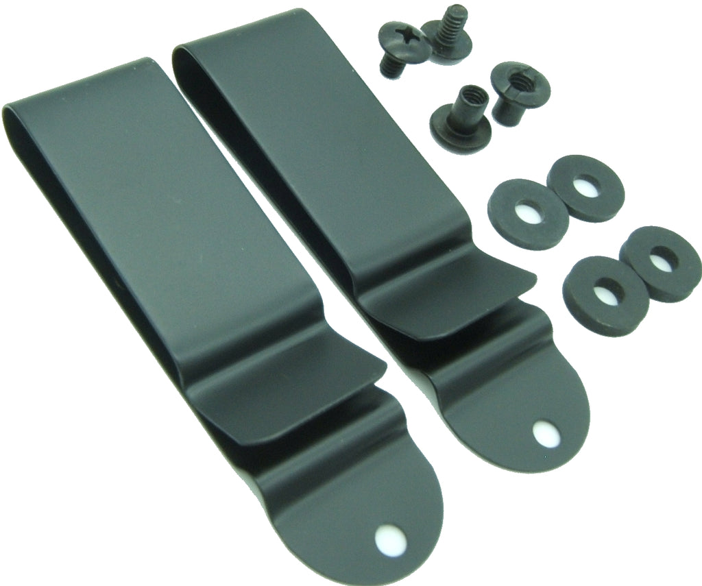 Metal Belt Holster & Sheath Clip - Black Spring Steel for IWB