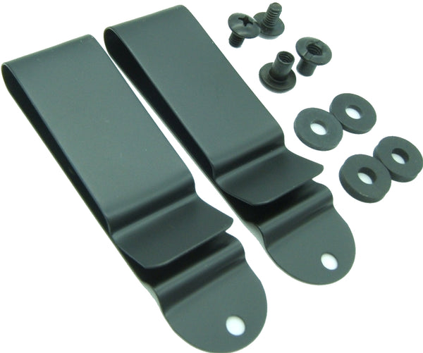 Metal Belt Holster & Sheath Clip - Black Spring Steel for IWB/Hybrid/Tuck Holsters