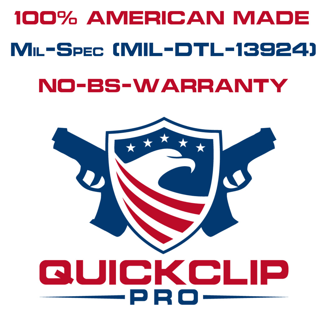 QuickClip Pro - Gun Holster Hybrid Black Steel Spring Belt Clip